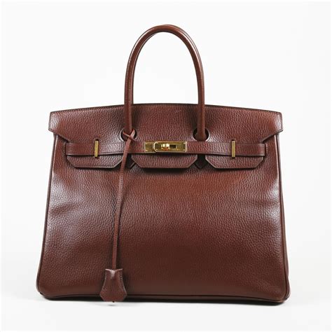 brown leather hermes bag|brown hermes bags for sale.